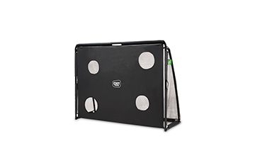 Voetbaldoel met gaten