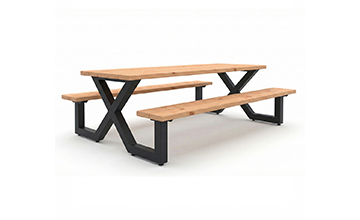EXIT picknicktafel metaal | 6 en 8 personen