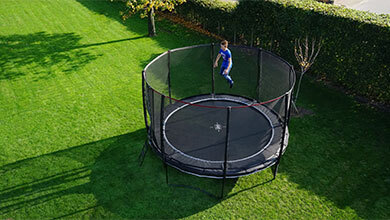 Een ronde of een rechthoekige trampoline?