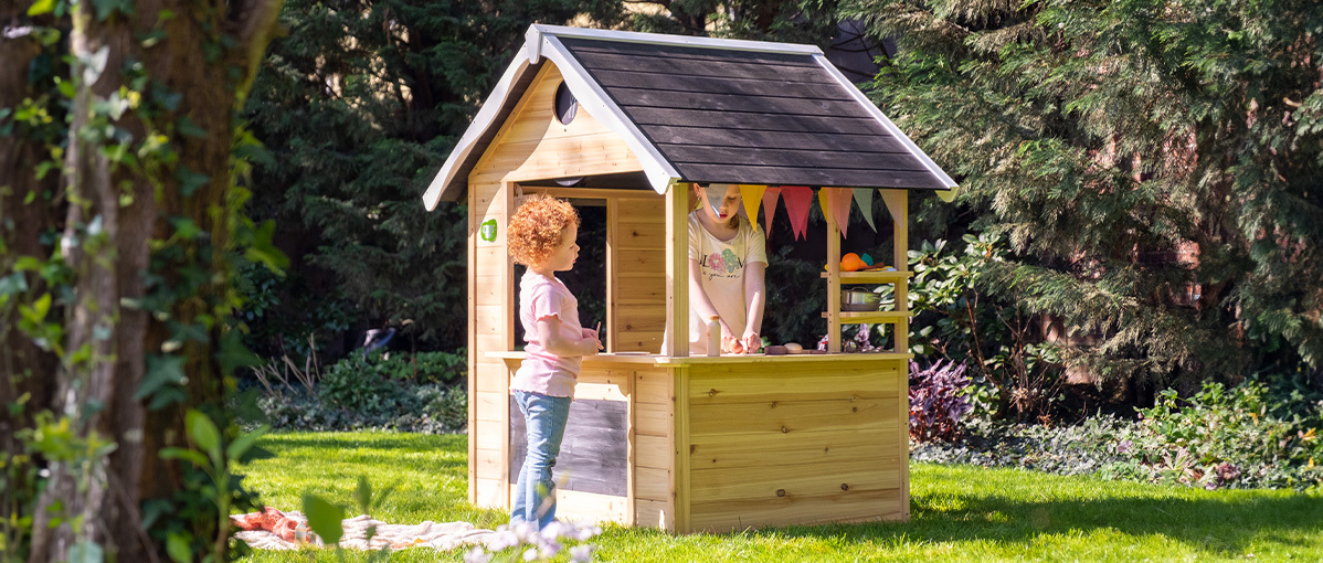 Leuke rollenspelideeën voor het EXIT Hika houten speelhuis