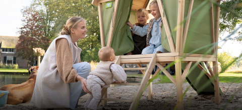 Speel in de nieuwe huisjes!