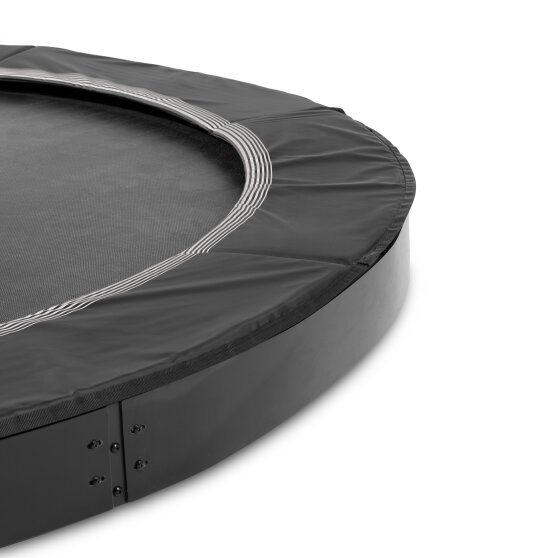 EXIT InTerra groundlevel sports trampoline &oslash;305cm - zwart