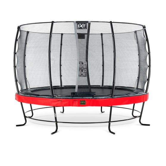 08.10.14.80-exit-elegant-premium-trampoline-o427cm-met-economy-veiligheidsnet-rood