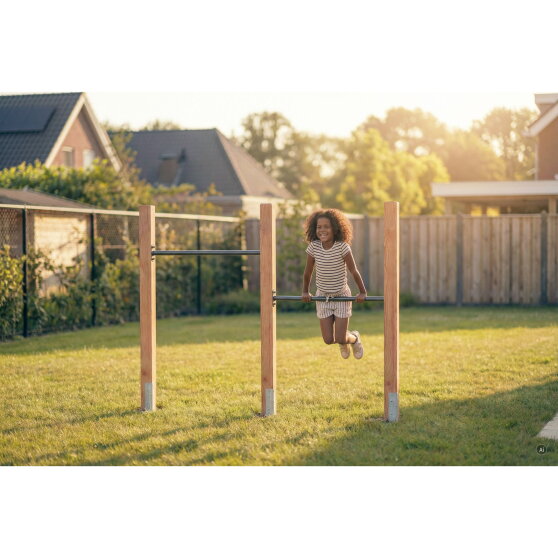 EXIT Linea 85 dubbel houten duikelrek | Douglashout