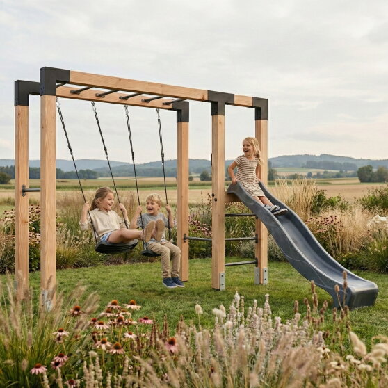 EXIT Linea Robust 110 monkeybar schommel glijbaan