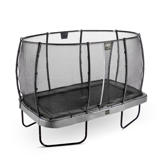 EXIT Elegant Premium trampoline 244x427cm met Deluxe veiligheidsnet - grijs