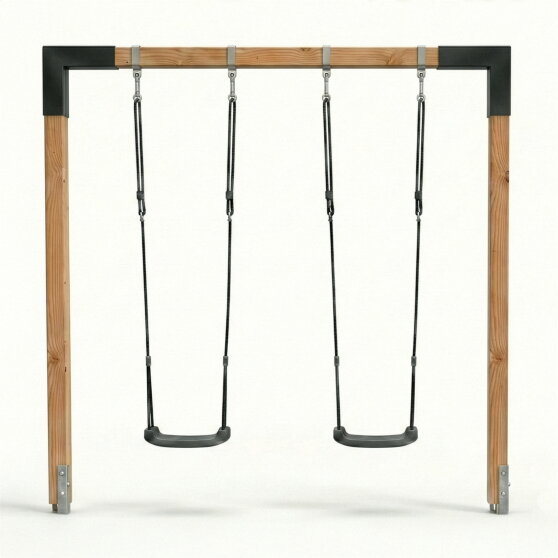 EXIT Linea 85 dubbele houten schommel