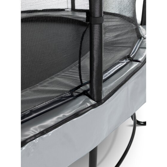 EXIT Elegant Premium trampoline ø366cm met Deluxe veiligheidsnet - grijs