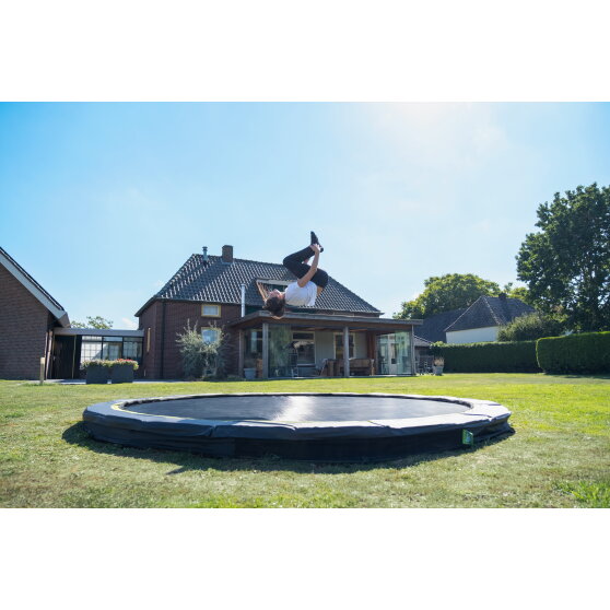 EXIT Silhouette inground sports trampoline ø427cm - roze