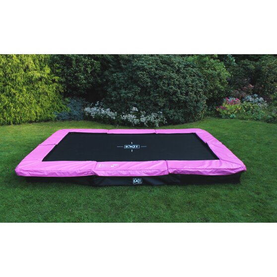 EXIT Silhouette inground trampoline 214x305cm - roze