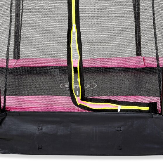 EXIT Silhouette inground trampoline 214x305cm met veiligheidsnet - roze