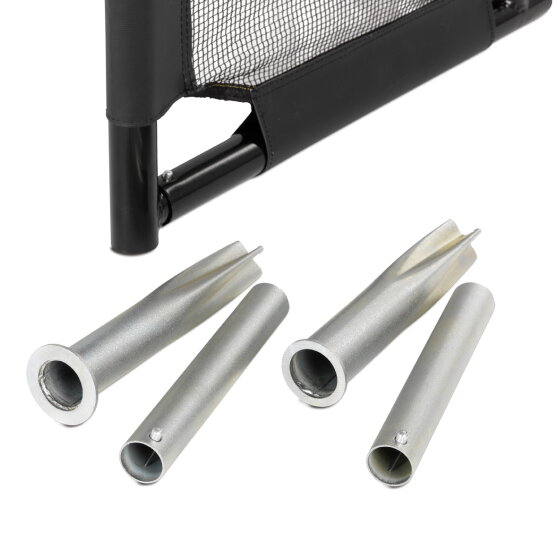 EXIT Maestro stalen voetbaldoel 180x120cm - zwart