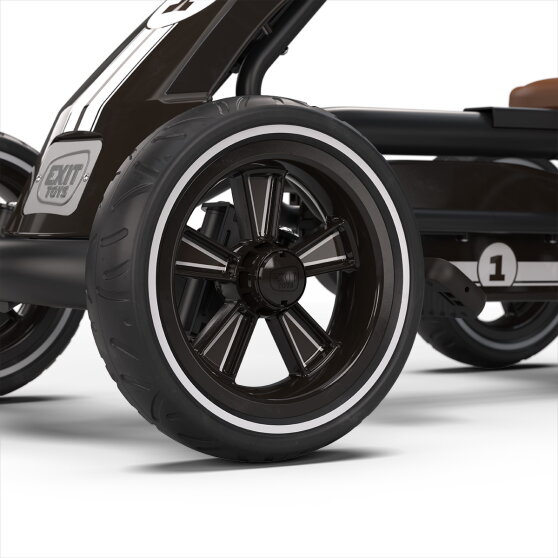 EXIT Foxy skelter met aanhangwagen voor kinderen zwart | vanaf 2 jaar