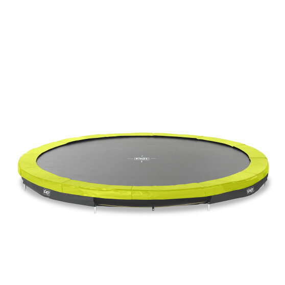 EXIT Silhouette inground sports trampoline ø427cm - groen