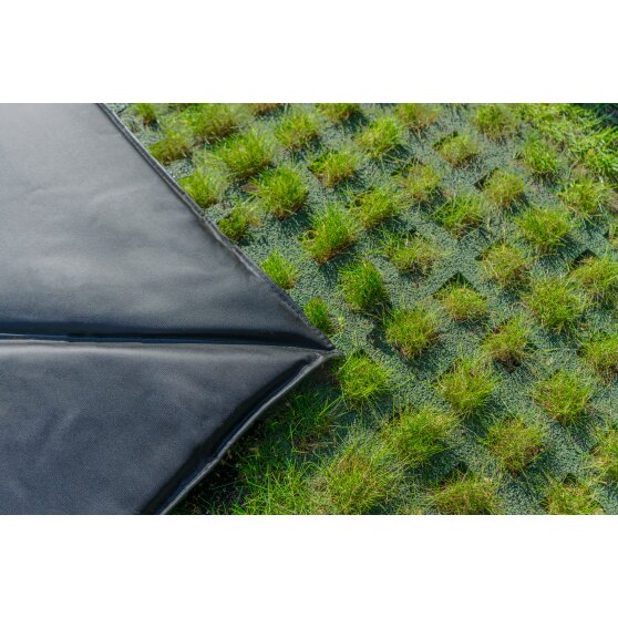 EXIT Dynamic groundlevel trampoline 244x427cm met Freezone veiligheidstegels - zwart