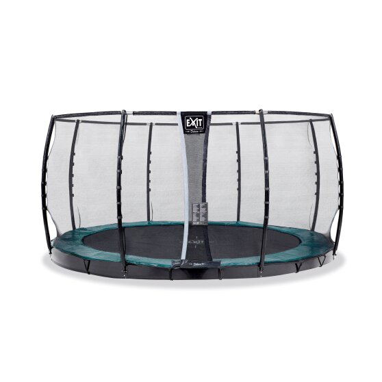 EXIT Supreme groundlevel trampoline ø366cm met veiligheidsnet - groen