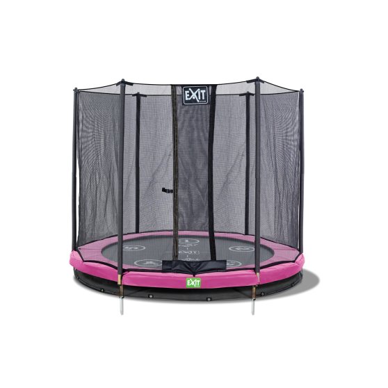 12.72.08.01-exit-twist-inground-trampoline-o244cm-met-veiligheidsnet-roze-grijs