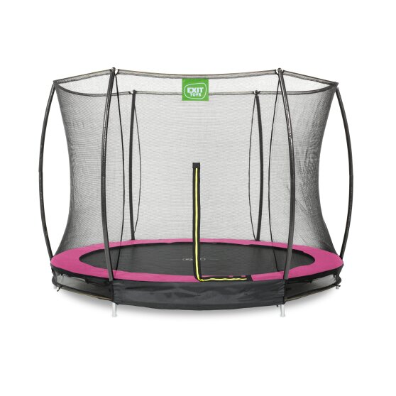 EXIT Silhouette inground trampoline ø305cm met veiligheidsnet - roze