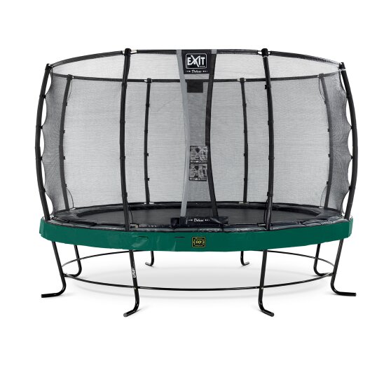 EXIT Elegant Premium trampoline ø366cm met Deluxe veiligheidsnet - groen