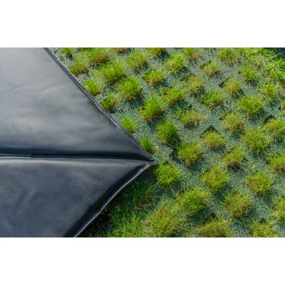 EXIT Dynamic groundlevel trampoline 305x519cm met Freezone veiligheidstegels - zwart