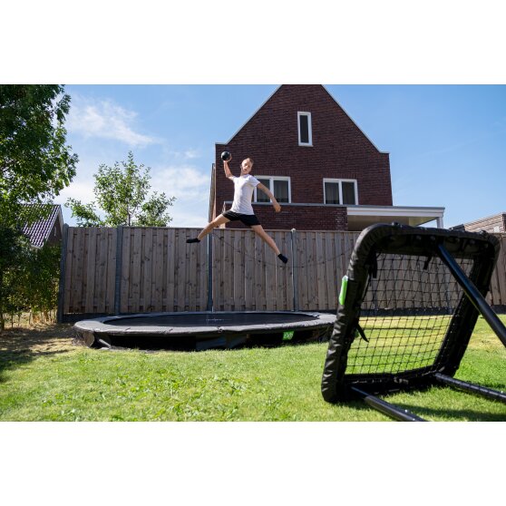 EXIT Elegant inground sports trampoline ø427cm - zwart