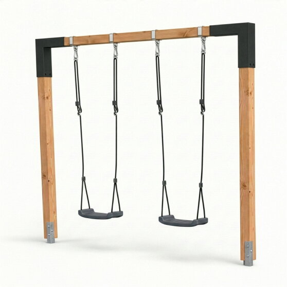 EXIT Linea 85 dubbele houten schommel