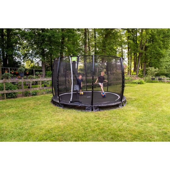EXIT Allure Classic inground trampoline ø305cm - zwart