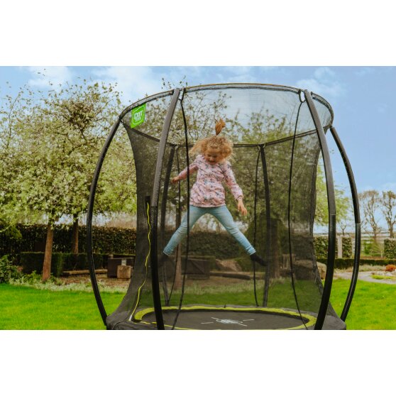 EXIT Silhouette trampoline ø183cm met ladder - zwart