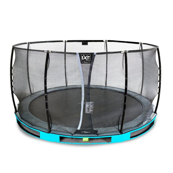 EXIT Elegant Premium inground trampoline ø366cm met Deluxe veiligheidsnet - blauw