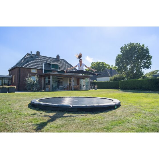 EXIT Silhouette inground sports trampoline ø427cm - zwart
