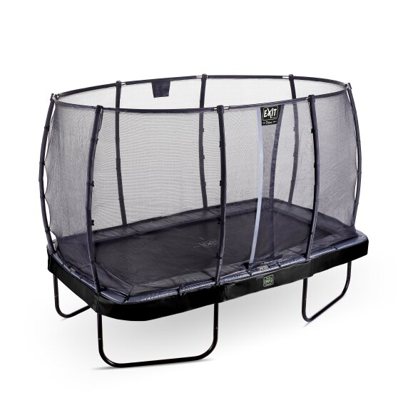EXIT Elegant Premium trampoline 214x366cm met Deluxe veiligheidsnet - zwart