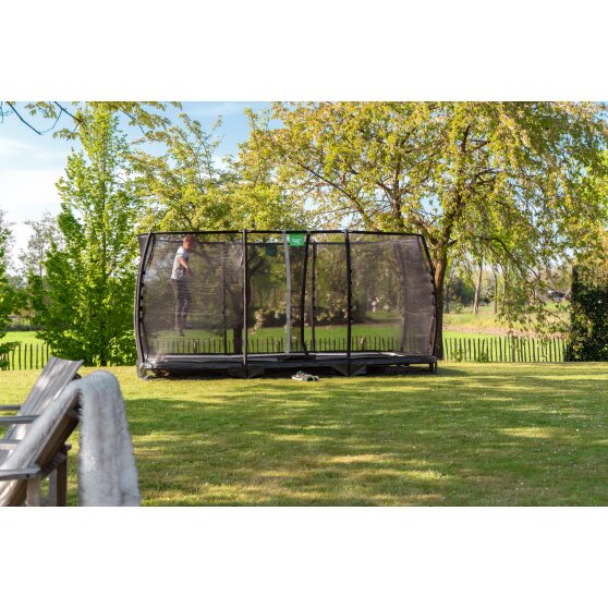 EXIT Allure Premium inground trampoline 244x427cm - groen