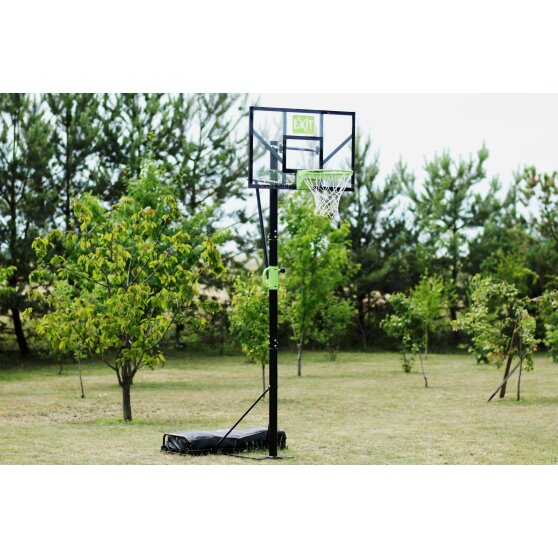EXIT Polestar verplaatsbaar basketbalbord - groen/zwart
