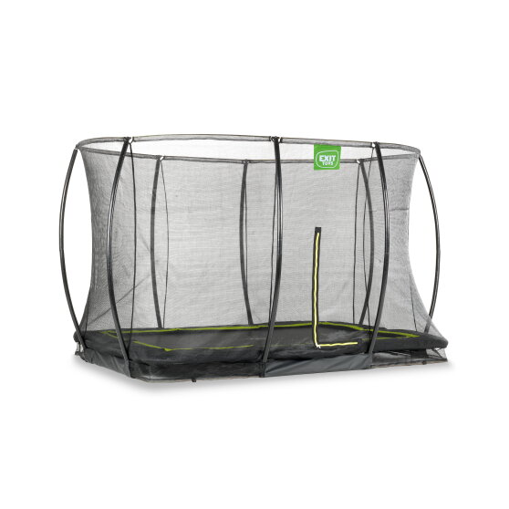 EXIT Silhouette inground trampoline 214x305cm met veiligheidsnet - zwart