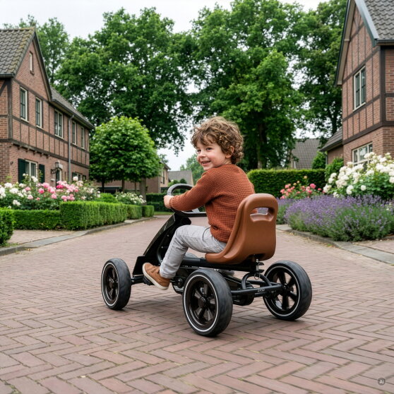 EXIT Foxy skelter met aanhangwagen voor kinderen zwart | vanaf 2 jaar