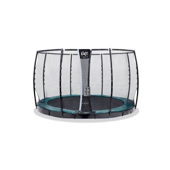 EXIT Supreme groundlevel trampoline ø305cm met veiligheidsnet - groen