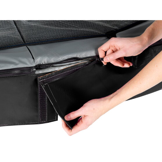 EXIT Elegant Premium trampoline complete set 244x427cm - zwart