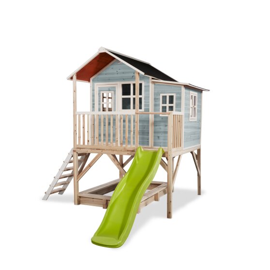 EXIT Loft 550 houten speelhuis - blauw