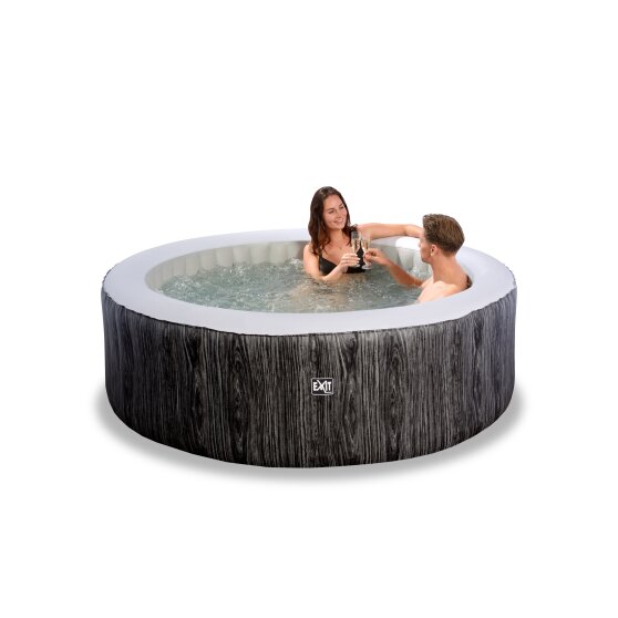 EXIT Wood Deluxe spa ø204x65cm - donkergrijs