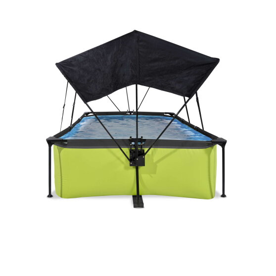 EXIT Lime zwembad 300x200x65cm met filterpomp en schaduwdoek - groen