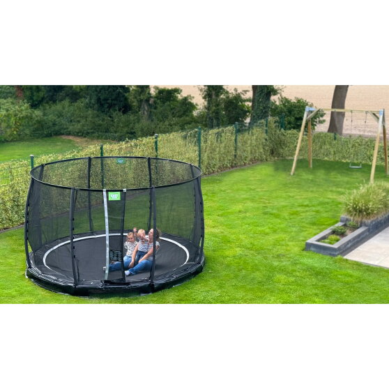 EXIT Allure Premium inground trampoline ø366cm - zwart