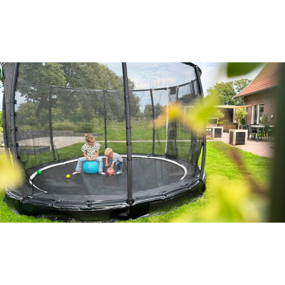 EXIT Allure Premium inground trampoline ø366cm - zwart