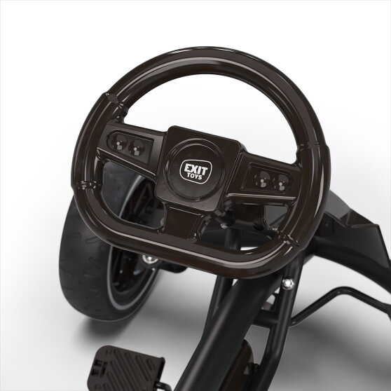 EXIT Foxy skelter met aanhangwagen voor kinderen zwart | vanaf 2 jaar