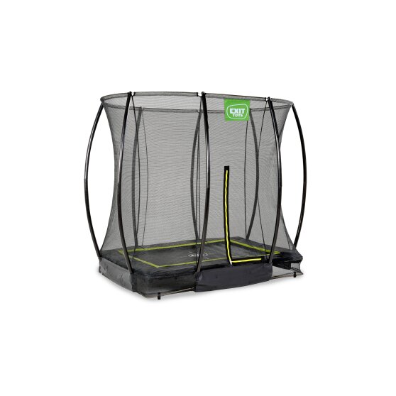 EXIT Silhouette inground trampoline 153x214cm met veiligheidsnet - zwart