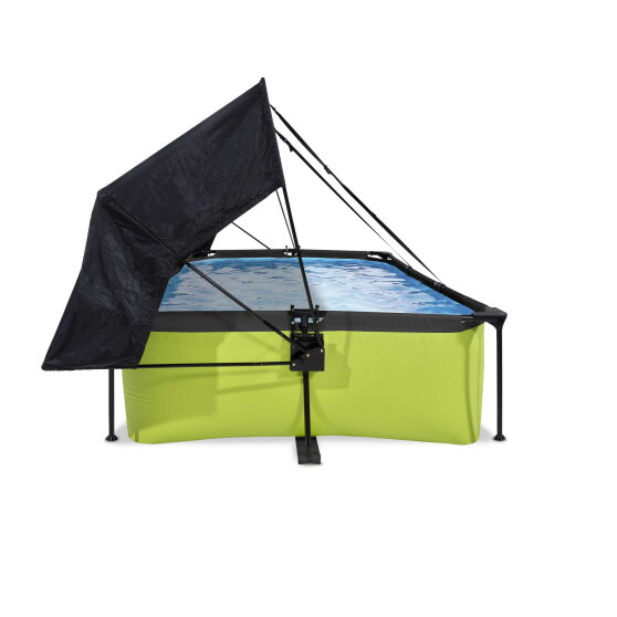 EXIT Lime zwembad 300x200x65cm met filterpomp en schaduwdoek - groen