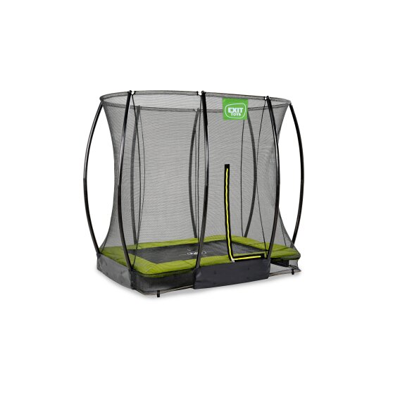 EXIT Silhouette inground trampoline 153x214cm met veiligheidsnet - groen