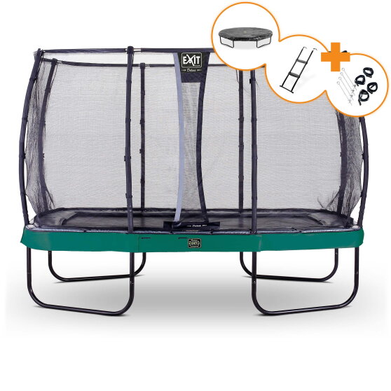 EXIT Elegant Premium trampoline complete set 244x427cm - groen