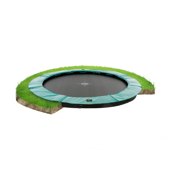 EXIT Supreme groundlevel trampoline ø366cm - groen