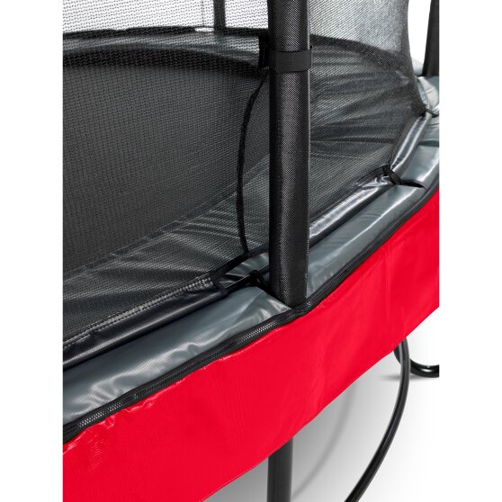 EXIT Elegant Premium trampoline ø305cm met Deluxe veiligheidsnet - rood