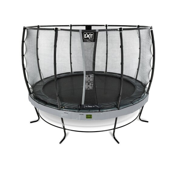 EXIT Elegant Premium trampoline ø427cm met Deluxe veiligheidsnet - grijs
